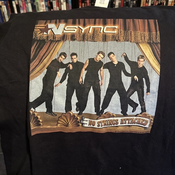 NSYNC No Strings Attached Black Youth Small T Shirt - Picture 3 of 3